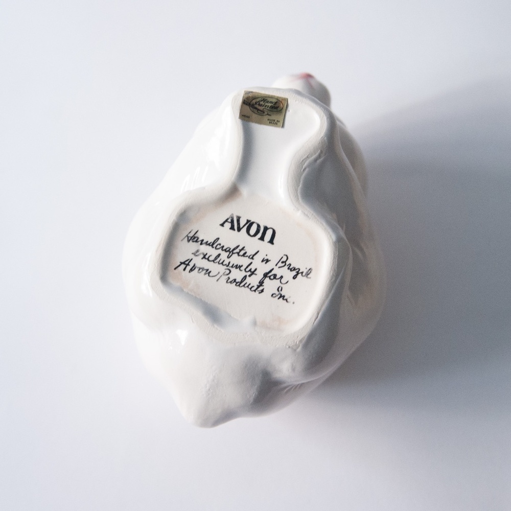 Avon Hand Painted Bunny Ceramic Planter Candle Holder w/ Box | Made in Brazil - Picture 9 of 12
